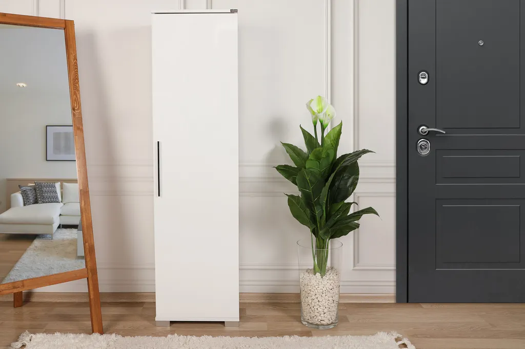 Rangement vertical blanc 169 cm pour organiser vos espaces étroits