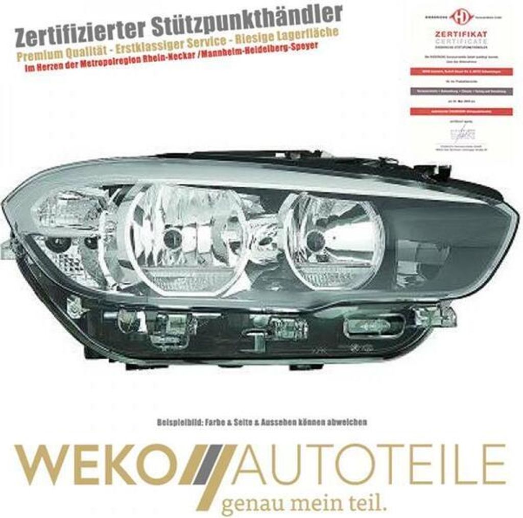 Scheinwerfer links DIEDERICHS 1281183 für BMW