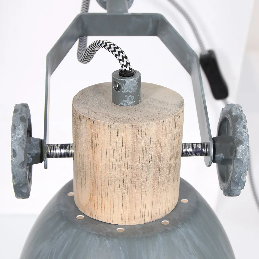 Spot Industriel Robuste Gearwood Gris : Solution Éclairage Durable - 4