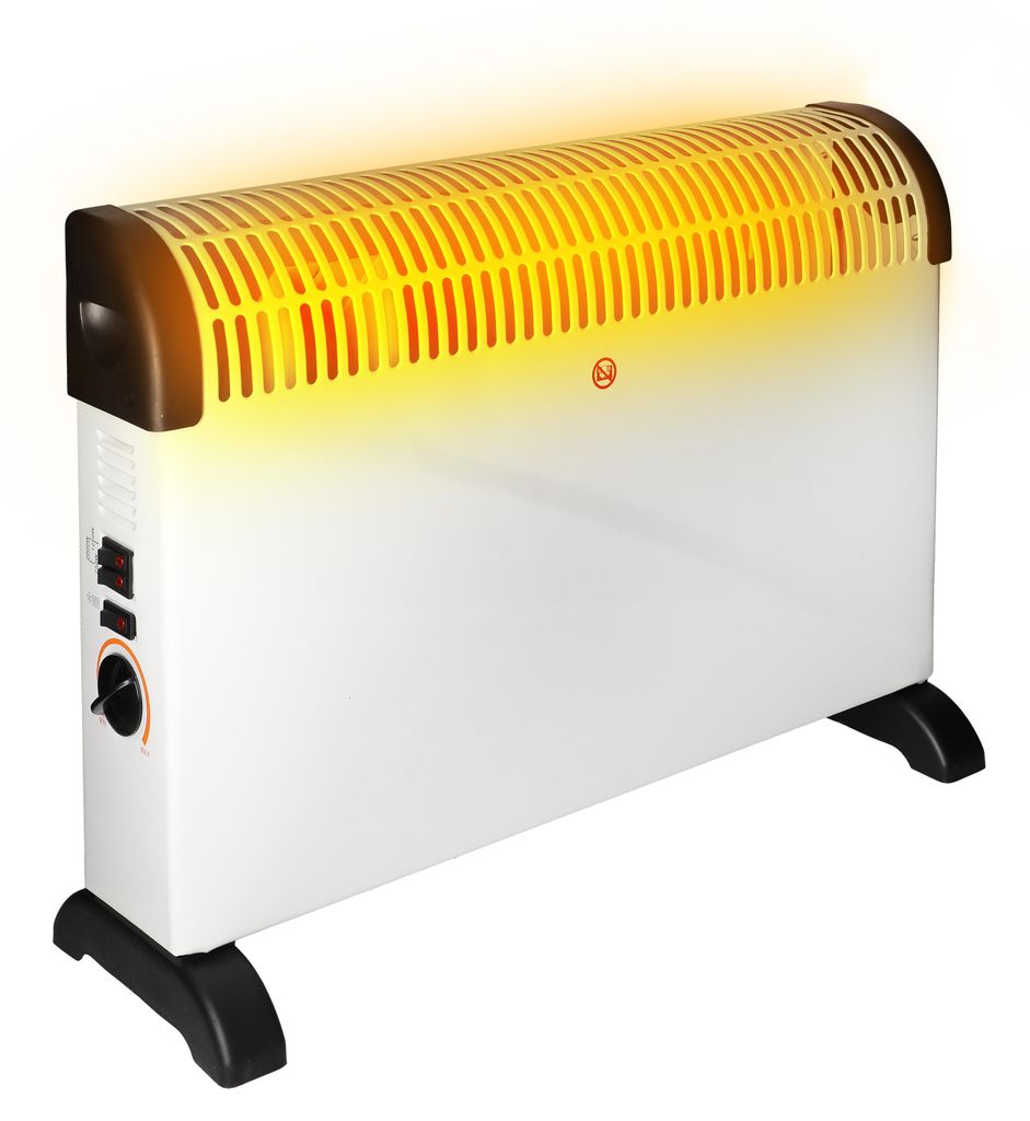Heizlüfter Weiß, 617x138x433 mm, kompakt, 3 Heizstufen Produktbild 