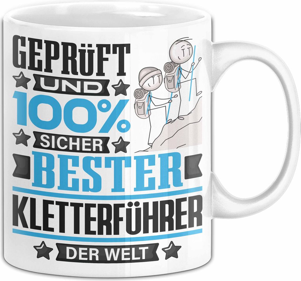 Kletterführer Geschenk Lustiger Spruch für Kletterführer Geschenkidee Bester Kletterführer Der Welt (Weiß)
