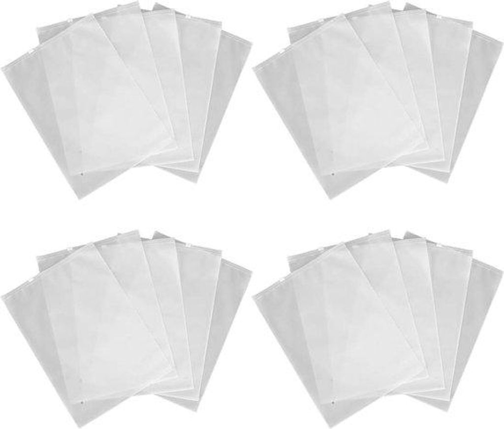 Wiederverwendbare Plastikbeutel, 20-teilige Reiseset, wasserdicht, für Kleidung und Schuhe