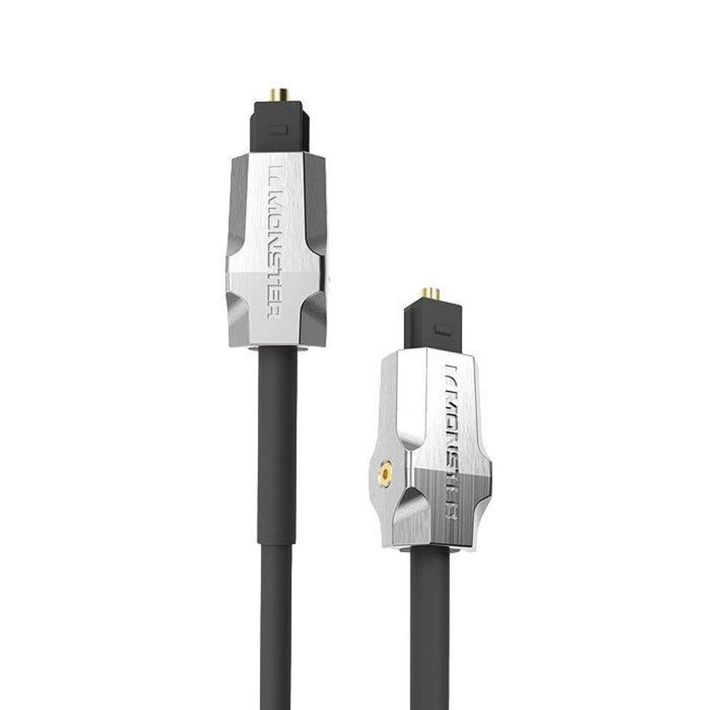 Monster, M1000 Optisches Digital-Audio-Kabel 1,5m, Silber