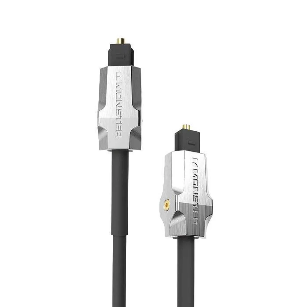 Monster M1000 Câble Optique 3m - Éliminez les Parasites Audio Numériques Toslink