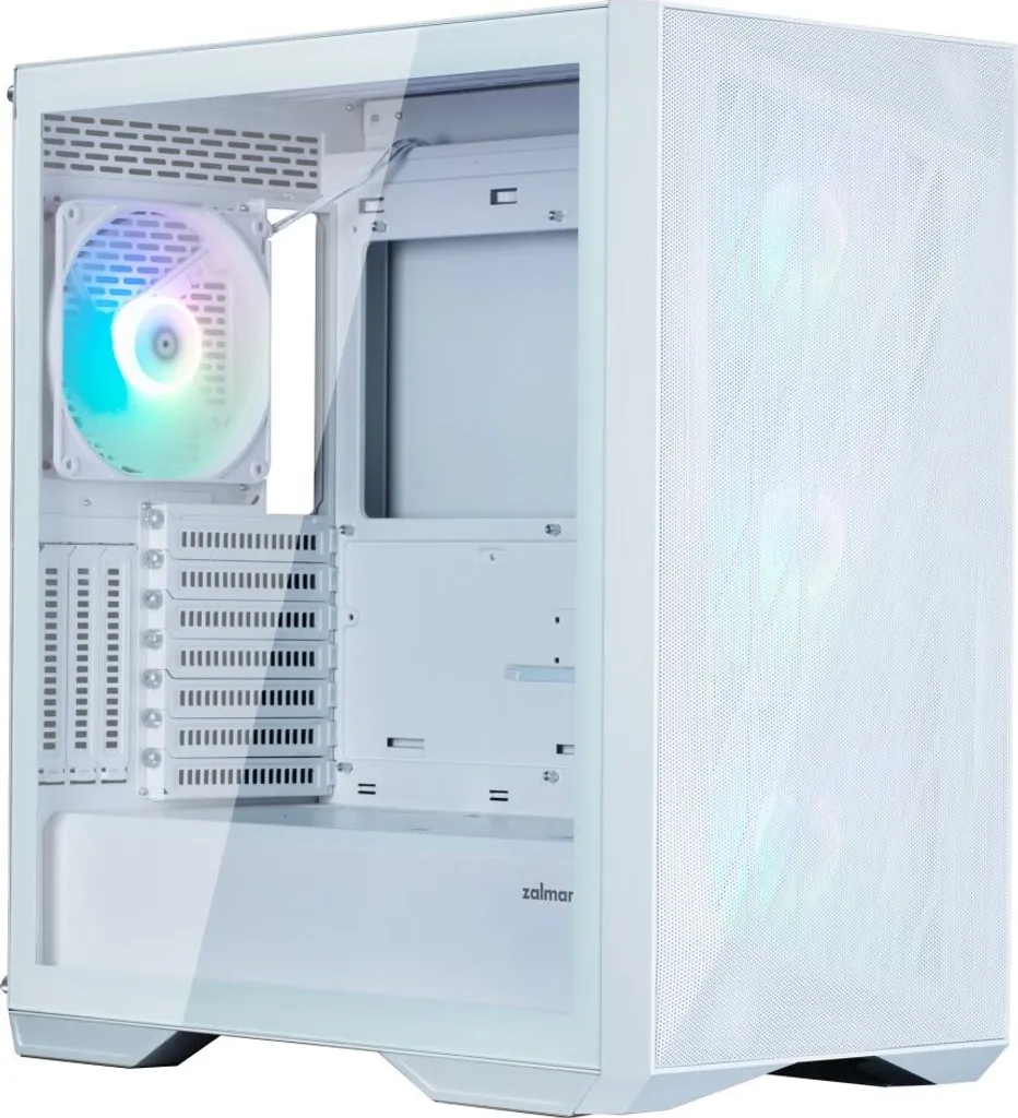 Zalman Z9 Iceberg bianco / Middle tower / ATX / 4x140mm ventola ARGB / vetro temperato / bianco