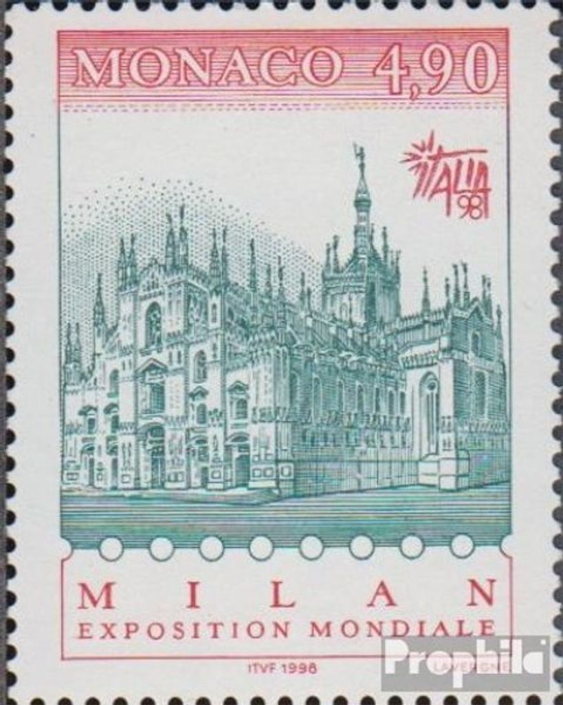 Briefmarken Monaco 1998 Mi 2427 (kompl.Ausg.) postfrisch Briefmarkenausstellung