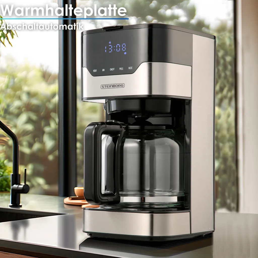 Machine à Café Programmable Steinborg : Votre Café Prêt dès le Réveil - 4