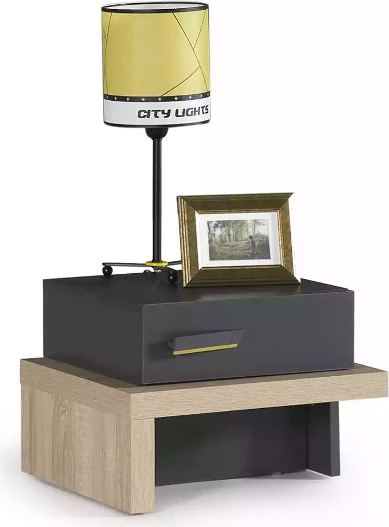 Nachttisch Telefontisch Kinderzimmer Nachtkommode Holz Grau Schrank