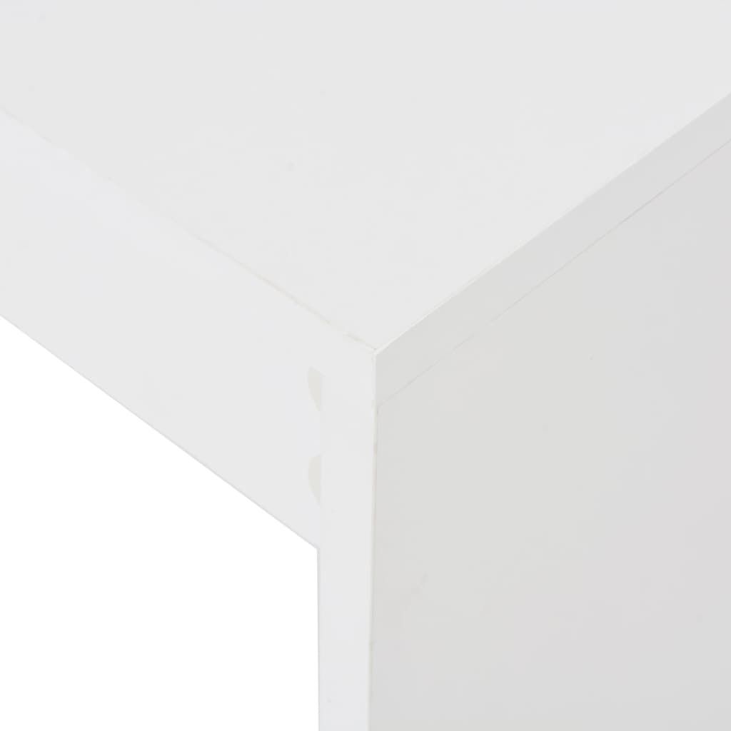 vidaXL Barový stôl s policou biely 110x50x103 cm Obrázok produktu 4