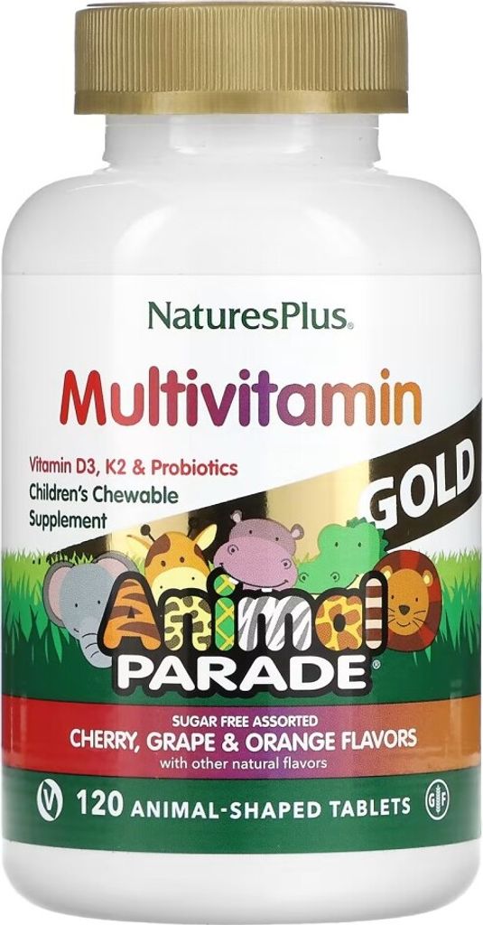 A bottle of children's chewable multivitamin tablets.