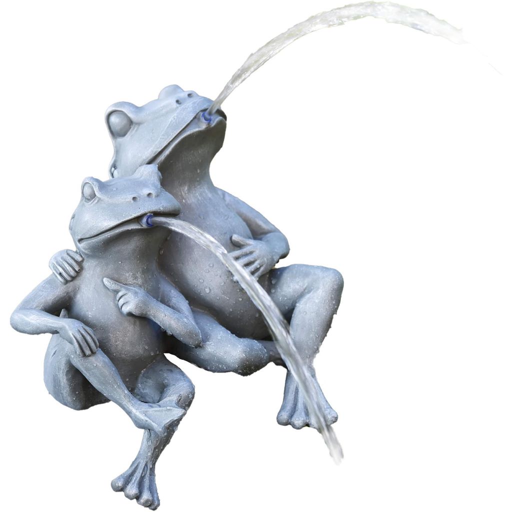 Teichfigur "Frosch-Paar", 28x18x30cm Produktbild 