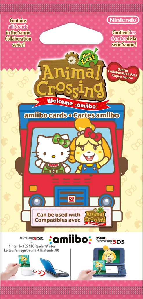 amiibo Karten 6 Stk. Animal Crossing New Leaf + Sanrio Produktbild 