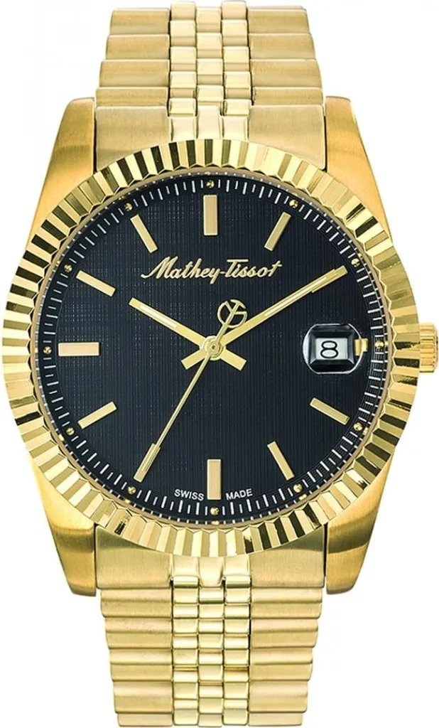 Montre de luxe classique dorée Mathey-Tissot H810PN pour les couples