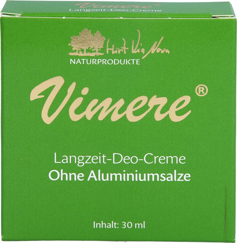 Vimere Langzeit-Deo-Creme ohne Aluminiumsalze, 30 ml Creme