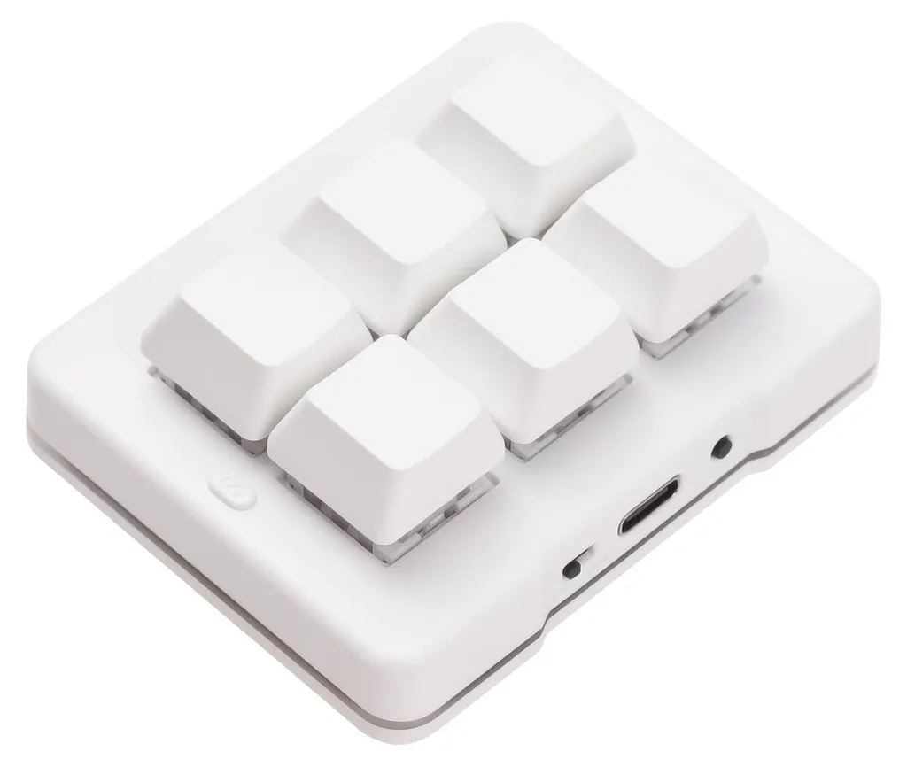 Clavier programmable 3 modes Bluetooth 2.4GHz et Filaire 6 Touches