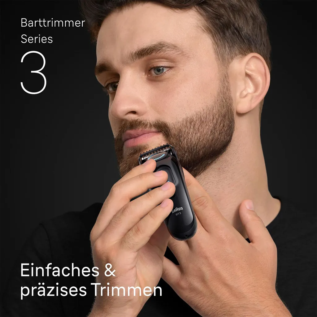 Braun BT 3520 Tondeuse barbe avec lames inusables et molette précise
