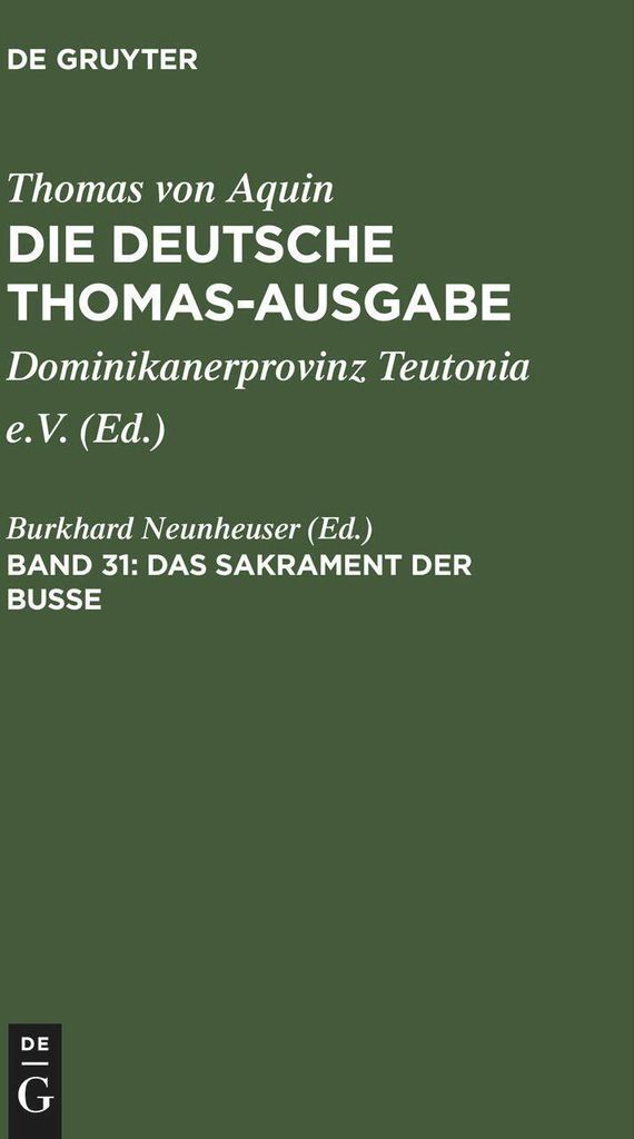 Das Sakrament der Busse