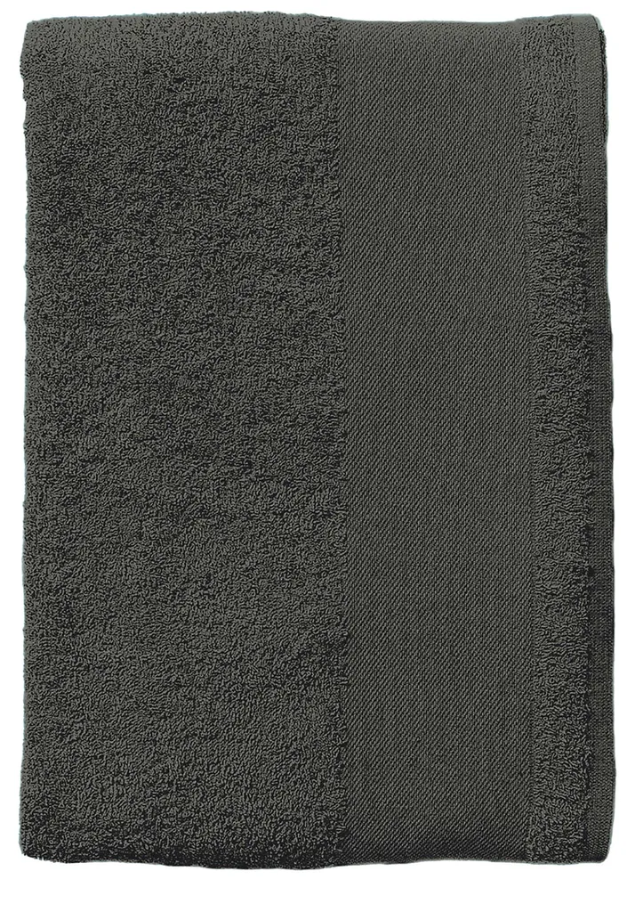 Drap de Bain Gris Foncé SOLS Bayside 100 pour une Douceur Maximale