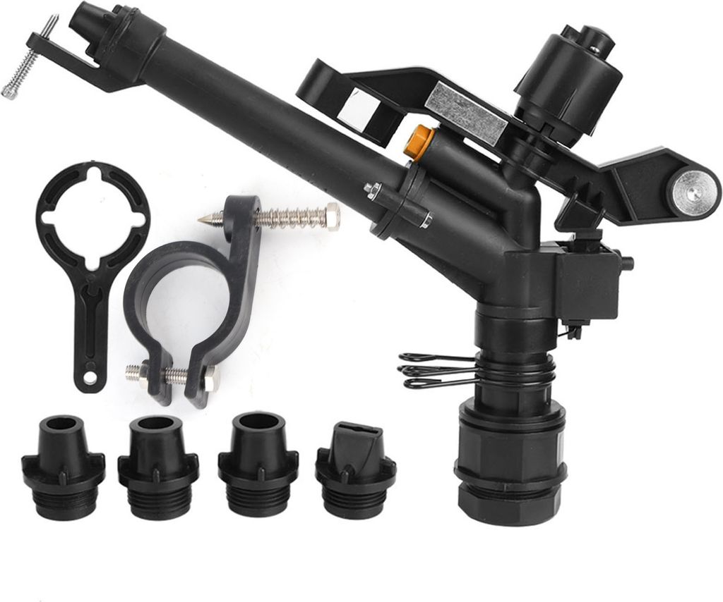 1,5 Zoll bis 1 Zoll DN25 Innengewinde, verstellbarer, um 360 Grad drehbarer Kipparmsprinkler, Bauernhofbewässerung