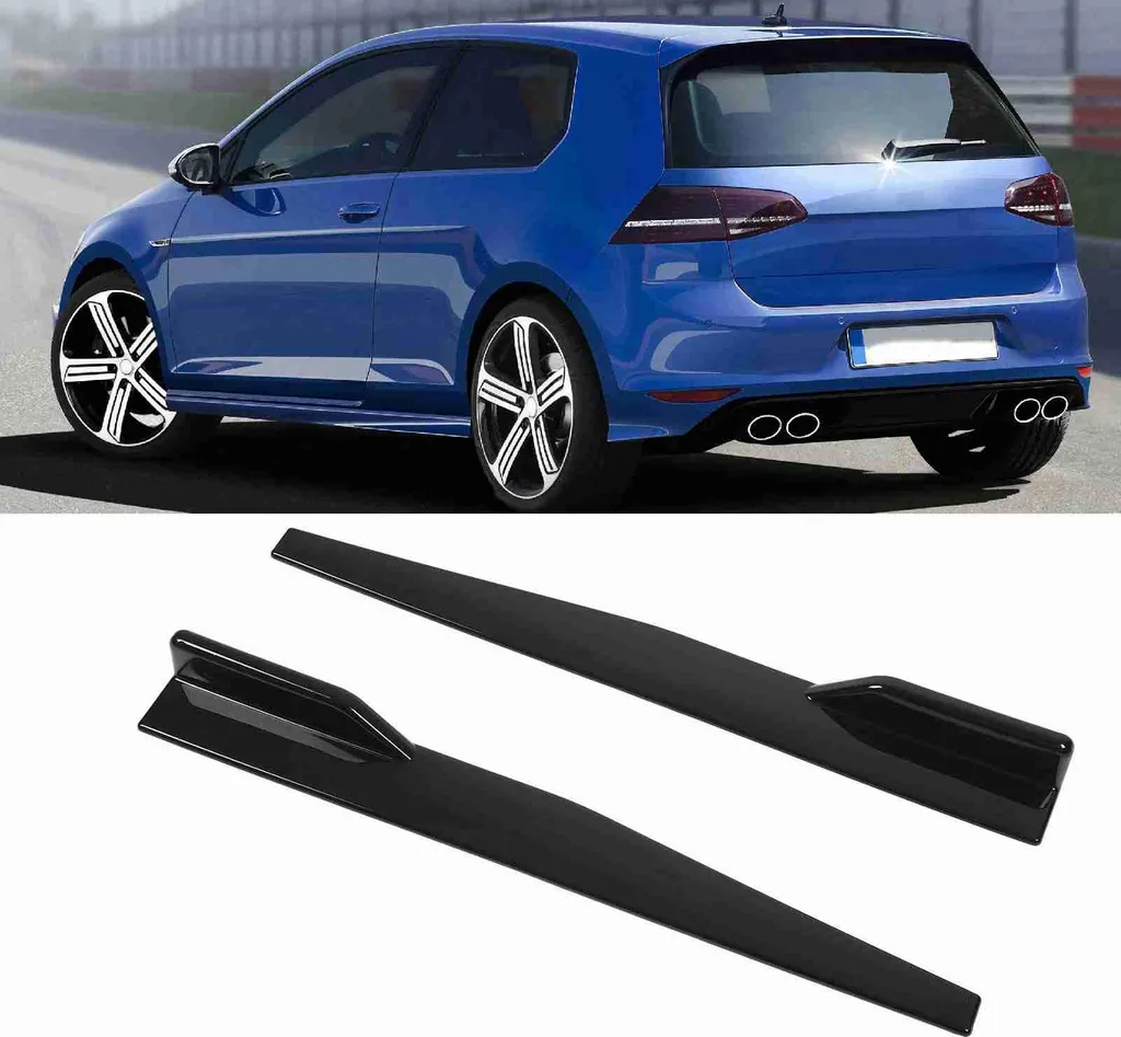 Jupe latérale de voiture 860 mm universelle noire pour bas de caisse