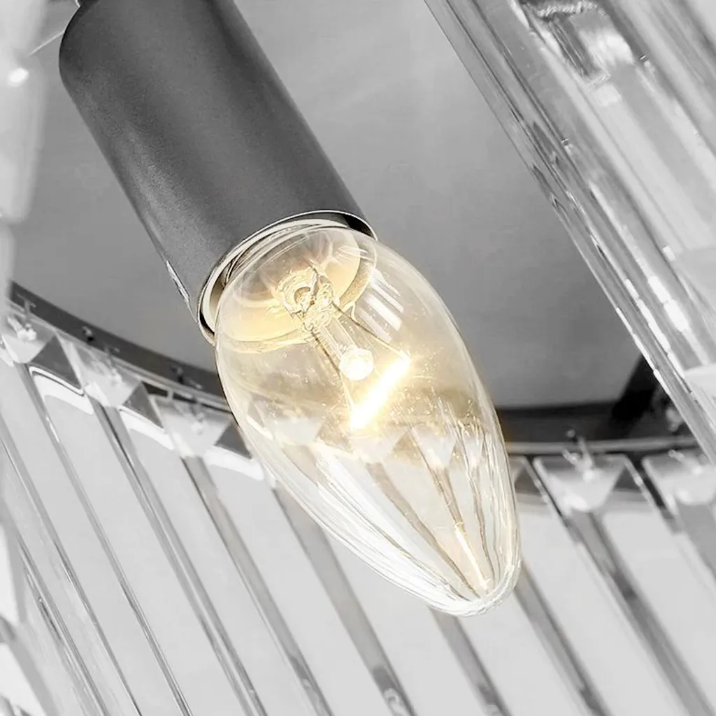 Éclairage de Table Salle à Manger Toolight APP780-7C Verre Transparent - 4