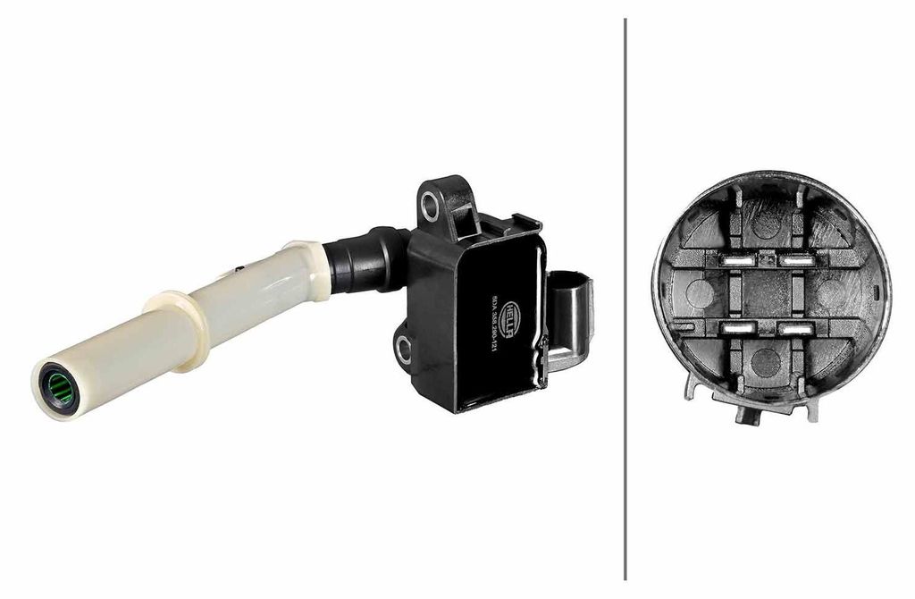 HELLA 5DA 358 290-121 Zündspule 12V passend für MERCEDES-BENZ C-Klasse Limousine (W204) C-Klasse T-modell (S204) E-Klasse Limousine (W212) GLK (X...
