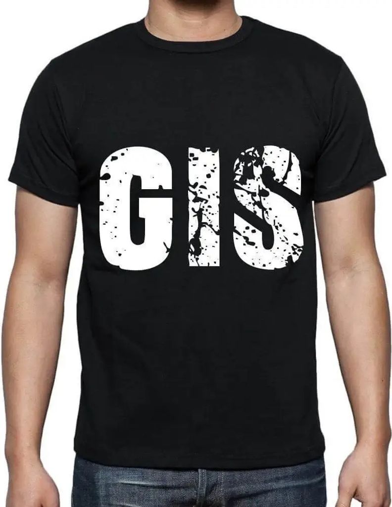 Herren Grafik T-Shirt Gis Öko-Verantwortlich Vintage Jahrgang Kurzarm Lustige Druck Geburtstag Geschenk Mann