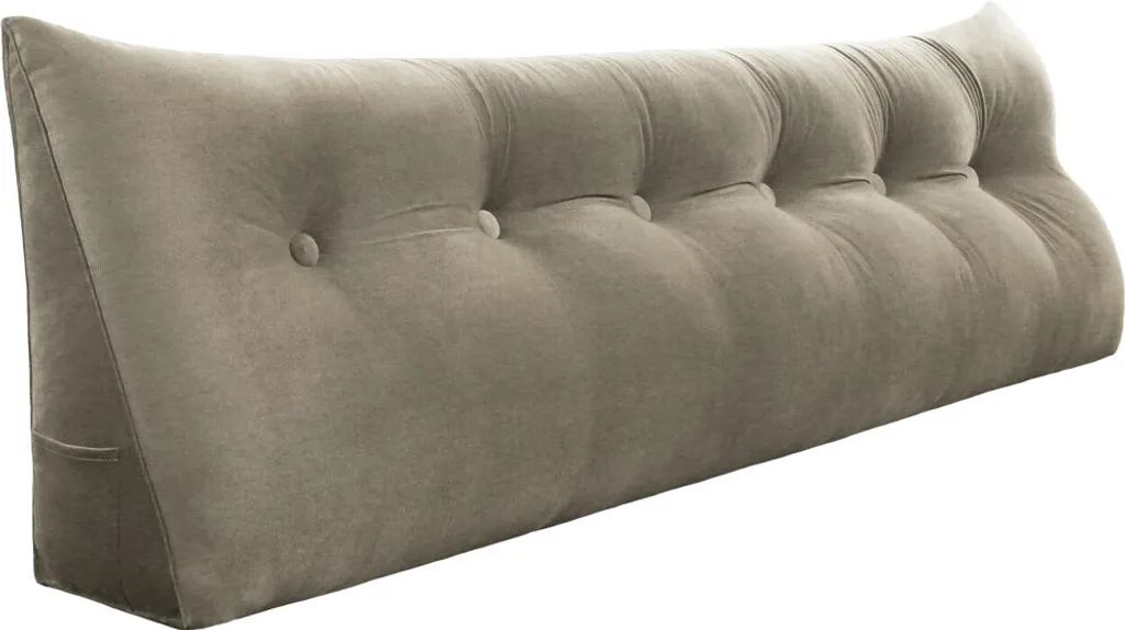 Cuscino Lettura Letto Matrimoniale Velluto | Supporto Lombare Ergonomico - 1