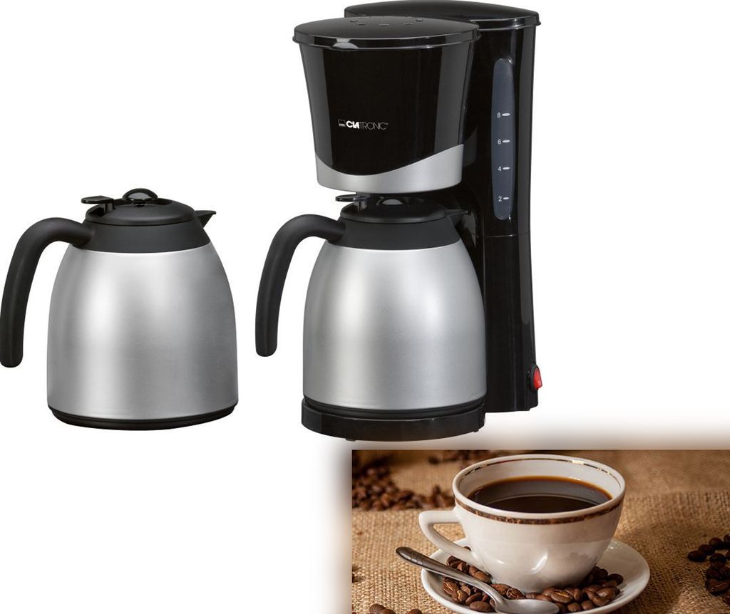 CLATRONIC KA 3328 Ekspres do kawy czarny, 8-10 filiżanek Zdjęcie produktu 12