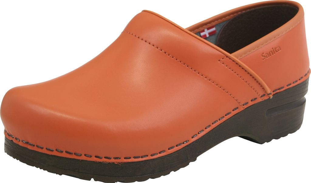 Sanita Damen Geschlossener Clog Original-Prof. Izabella Orange-38