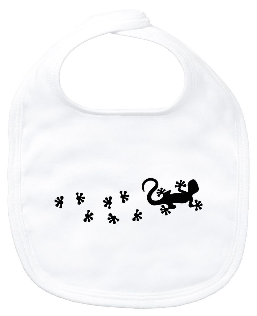 Huuraa Baby Lätzchen Gecko Tapsen White Klettverschluss  Produktbild 