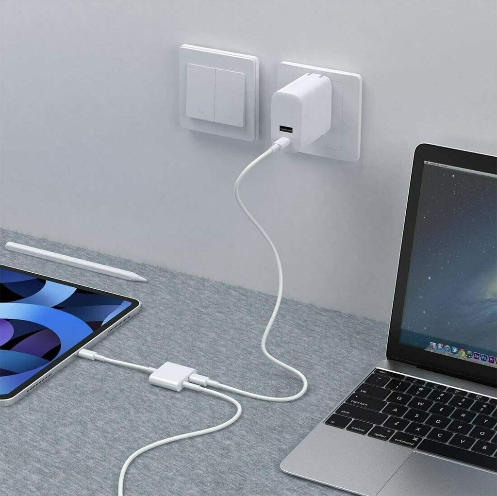 USB Typ C zu 3.5 mm AUX Audio Adapter Kopfhörer Lade Kabel Produktbild 7