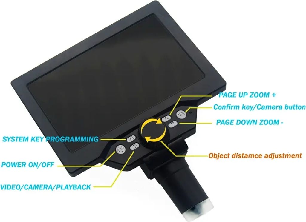 Digitální mikroskop LCD displej Digitální mikroskop 1-1200X Obrázek produktu 6
