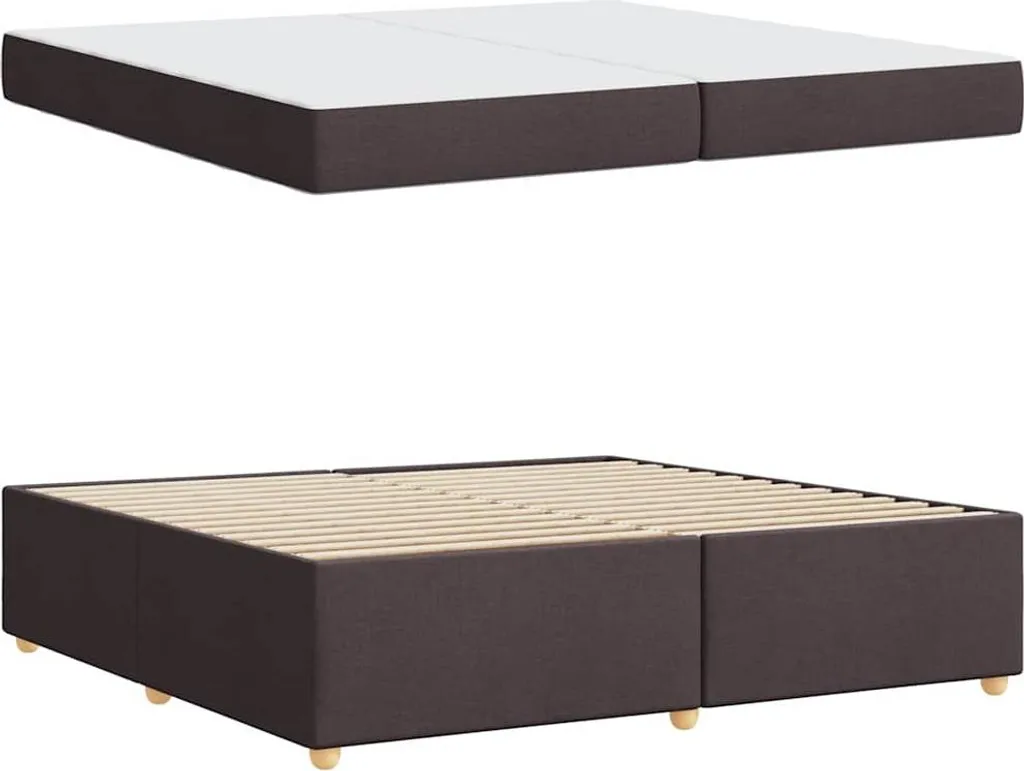 Lit 200x200 cm avec matelas brun foncé : fini le manque d'espace nuit - 4