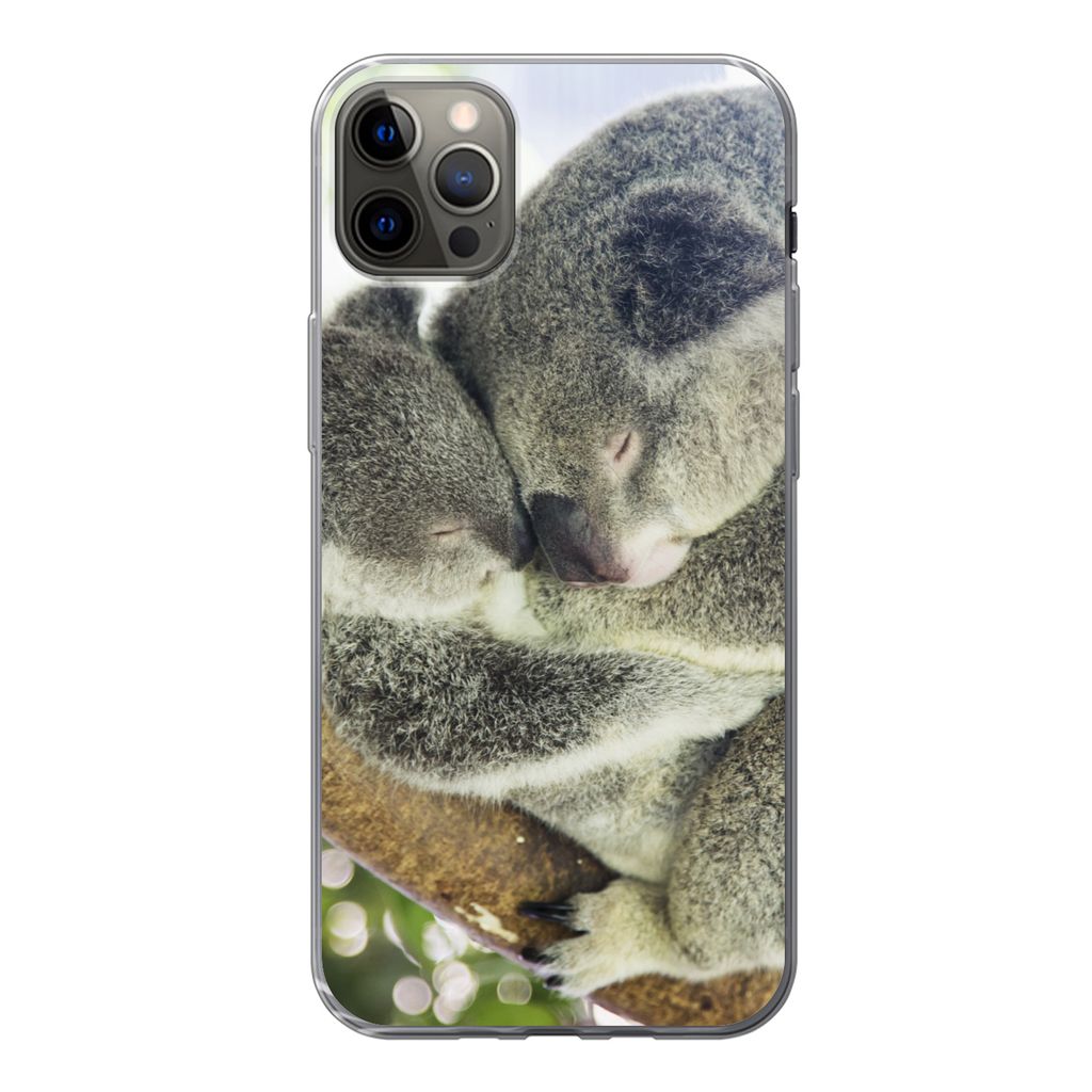 MuchoWow Handyhülle Schutzhülle Hülle für iPhone 13 Pro Max Koalas - Plüschtier - Tiere - Kinder - Jungen - Mädchen Silikon Softcase Handy ...
