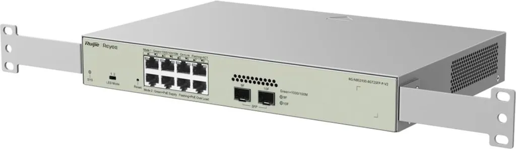 Switch PoE+ 8 Ports Gigabit 802.3at Géré Cloud avec 2 Slots SFP Fibre