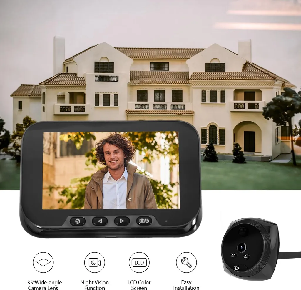 Sécurisez votre entrée avec cette sonnette vidéo LCD anti-intrusion