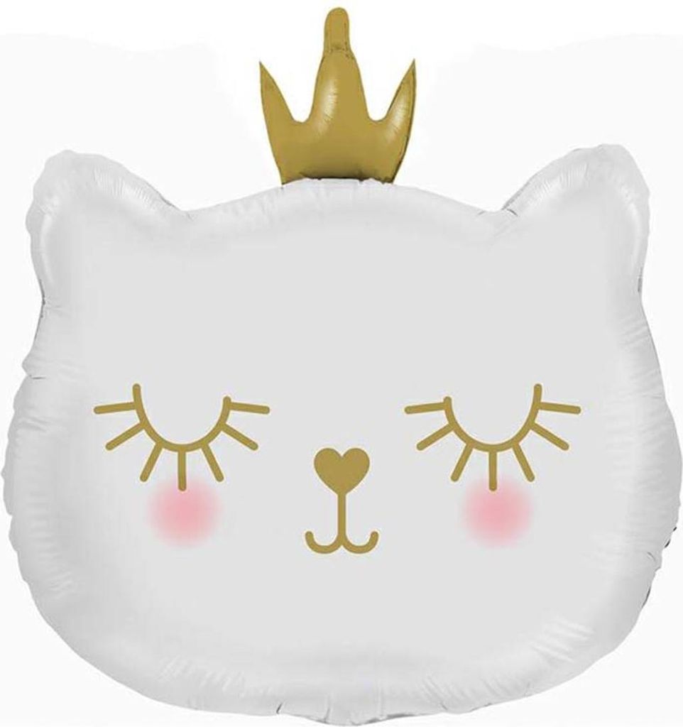 Shape Folienballon "Cat Princess White" | 66 cm Produktbild 