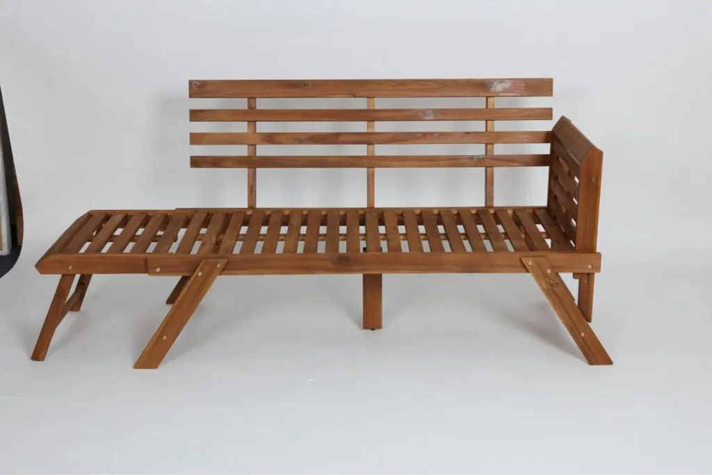 Banc Pliable Acacia 196cm - Solution gain de place pour Jardin - 25