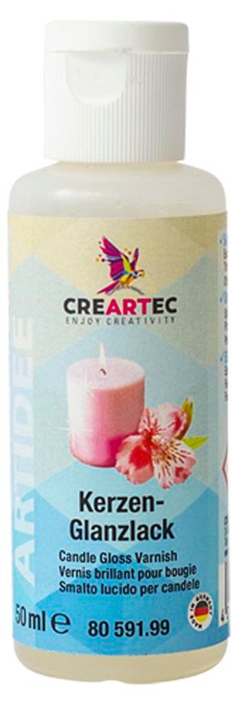 CREARTEC Kerzen-Glanzlack - 50 ml - schützt Kerzen vor Produktbild 