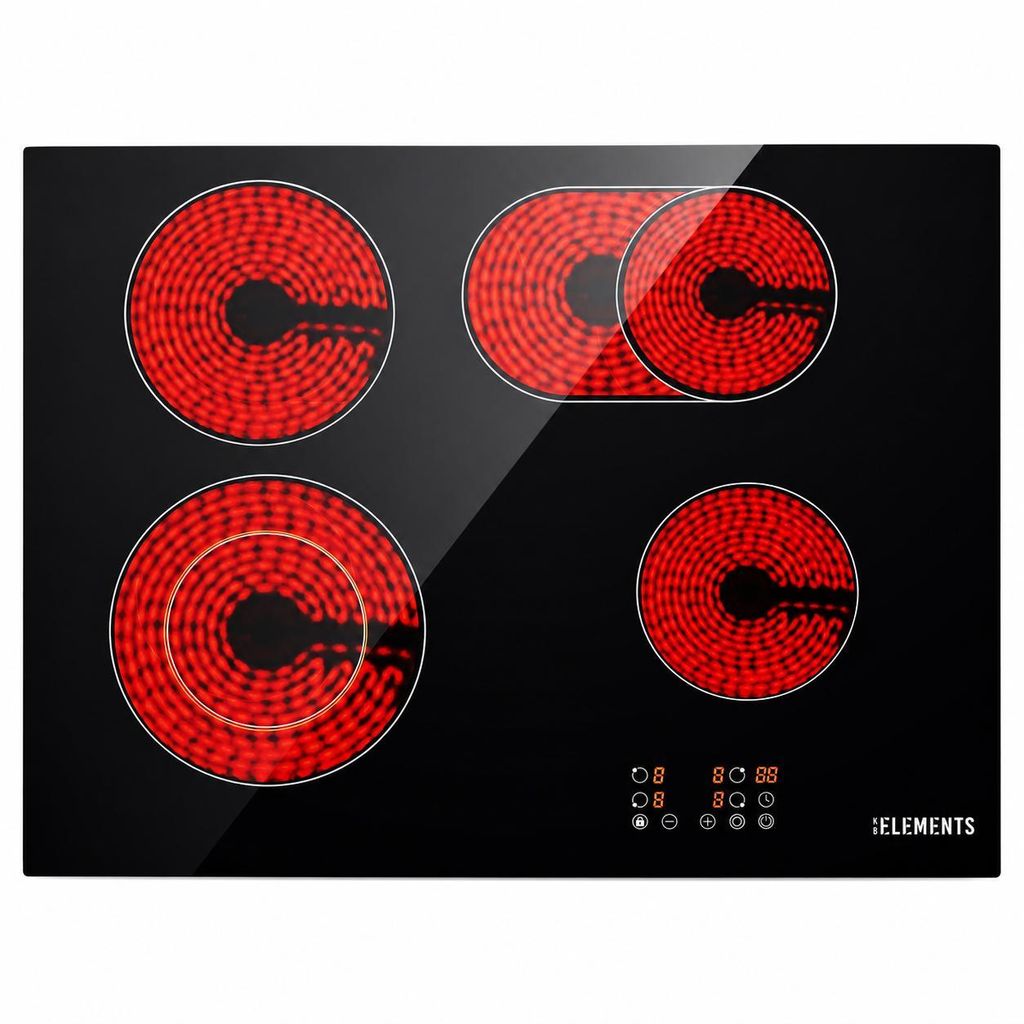 Glaskeramikkochfeld 4 Zonen, Elektrokochfeld 60 cm, Produktbild 