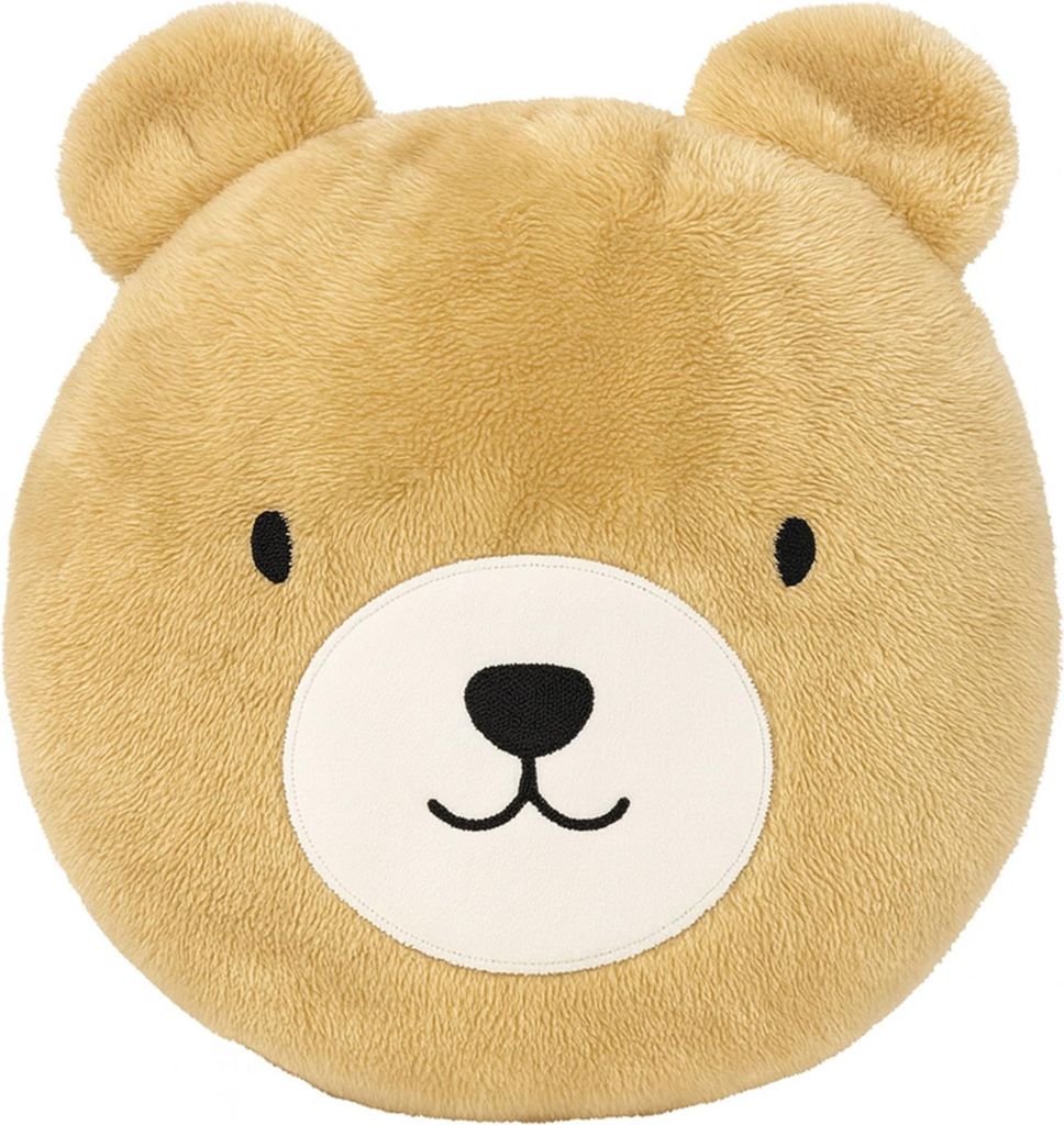 Textino Dekokissen Berend Ø30 cm Braun Mit Tiermuster