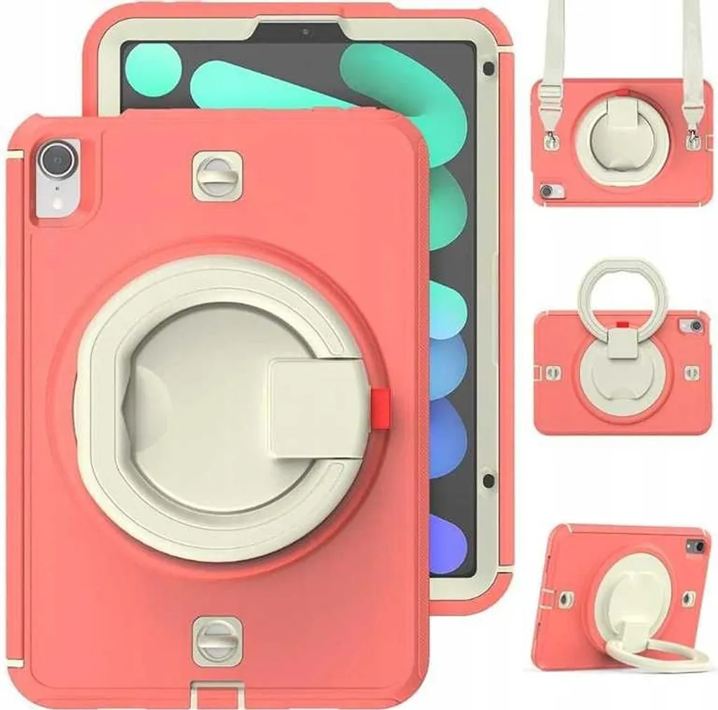Custodia per iPad Pro 3/2/1 11 con supporto e tracolla Rosa - 2