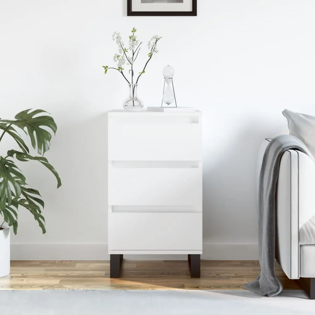 vidaXL Credenza bianca 40x35x70 cm Materiale a base di legno