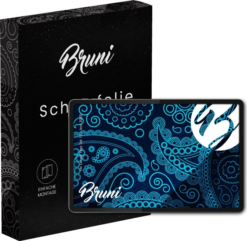 Bruni Basics-Clear 2x Schutzfolie kompatibel mit Lenovo Yoga Tab 11.1 Inch (2025) Folie