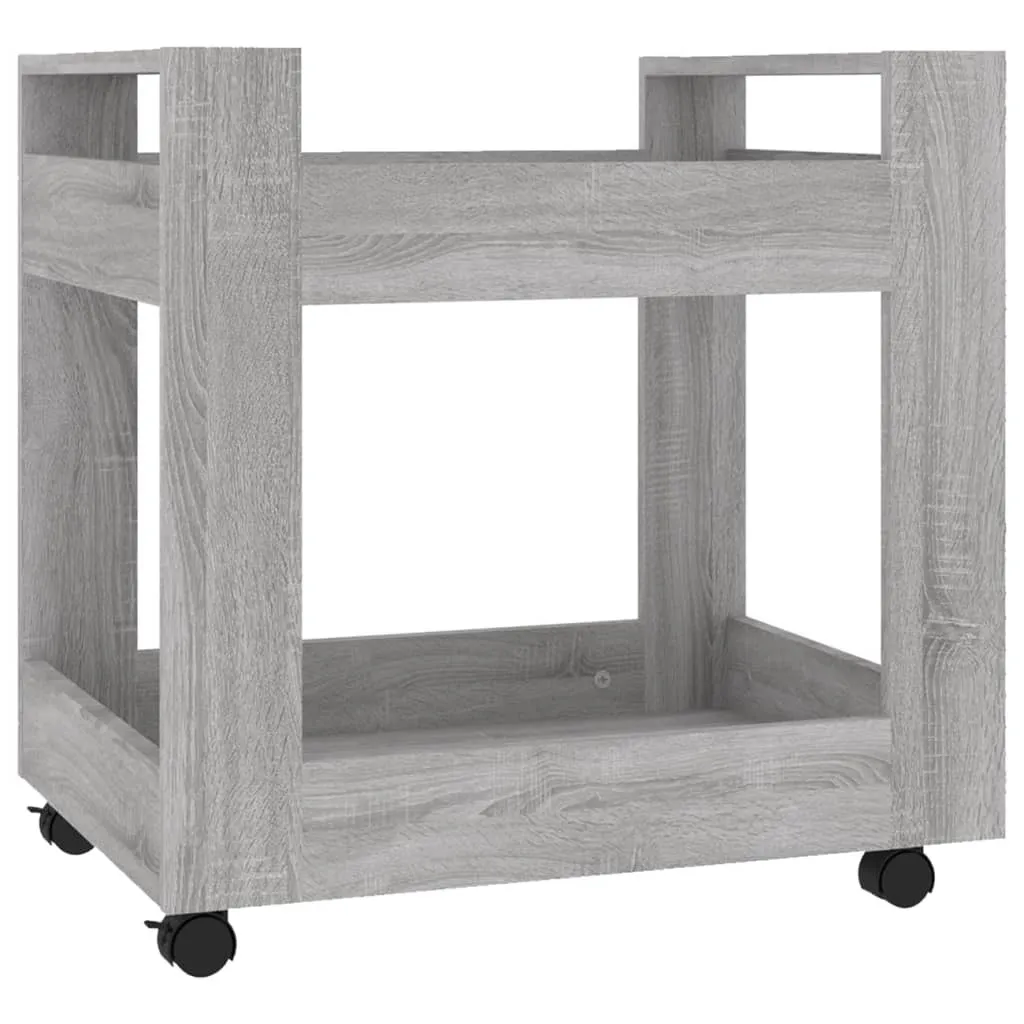 Chariot de bureau Gris Sonoma 60 cm : gain de place et rangement mobile