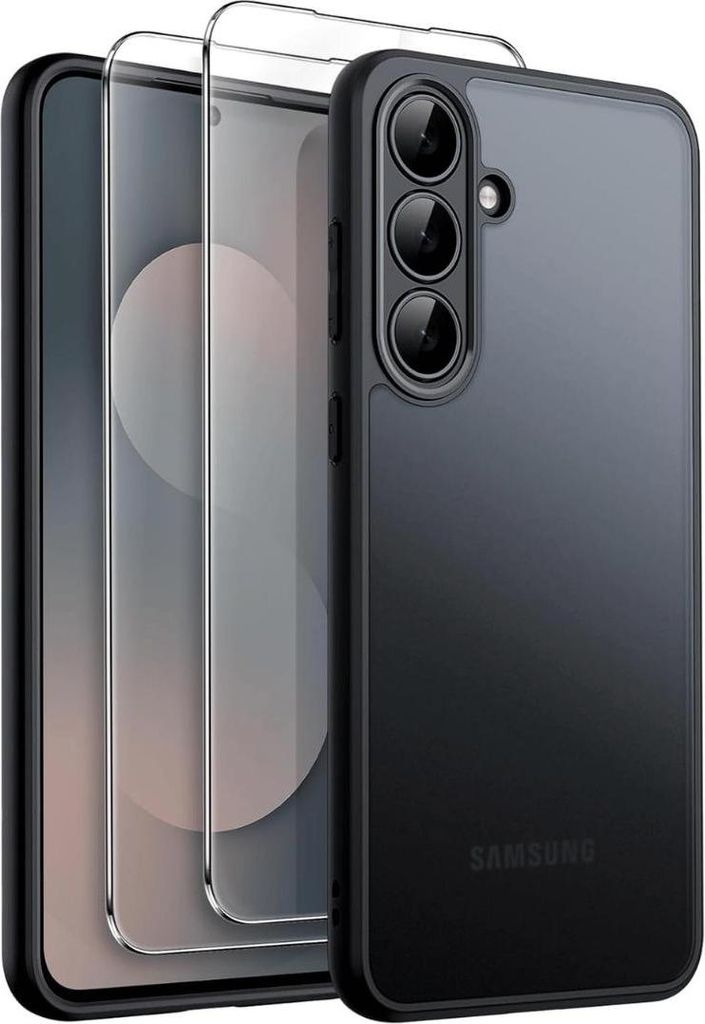 Hülle + 2X Schutzglas für Samsung Galaxy S25 FE Panzerfolie Display Case Full 9H