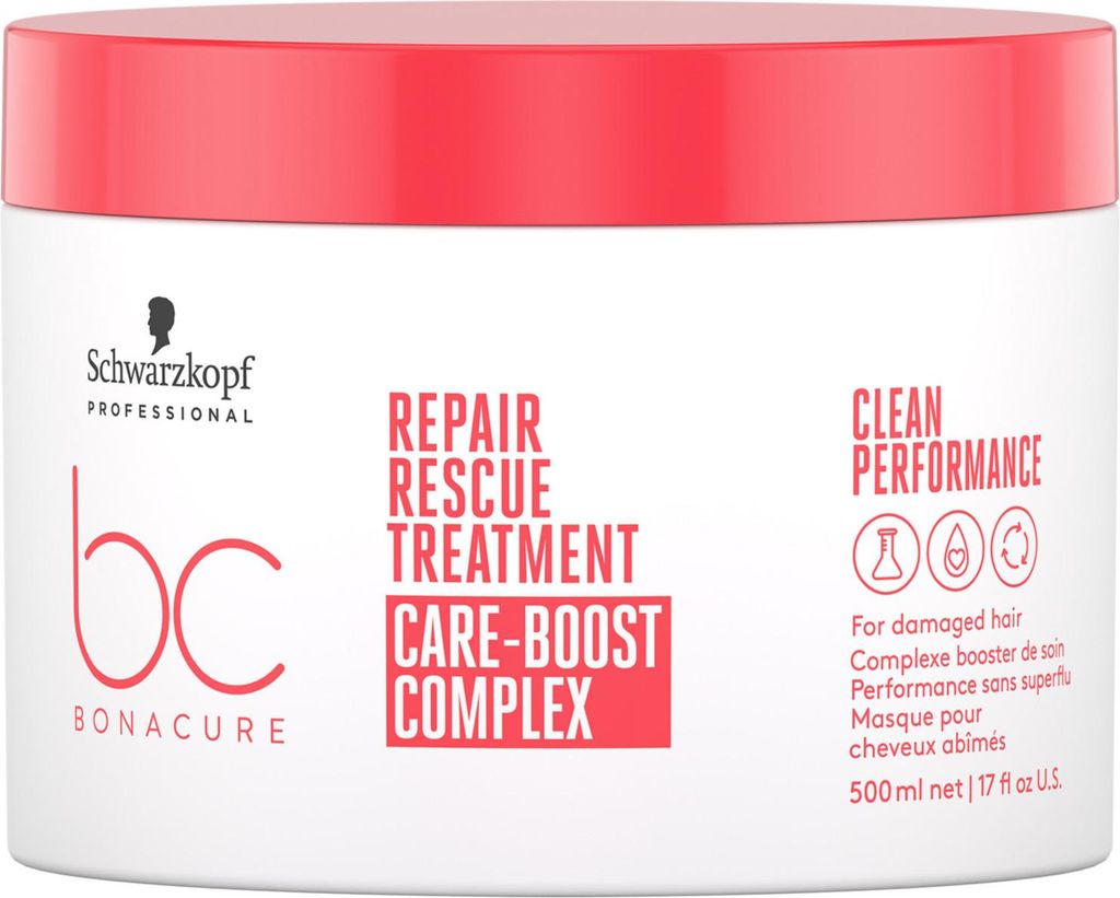 Schwarzkopf Professional BC Bonacure Repair Rescue Treatment Care-Boost Complex regenerierende Kur für stark geschädigtes Haar 500 ml