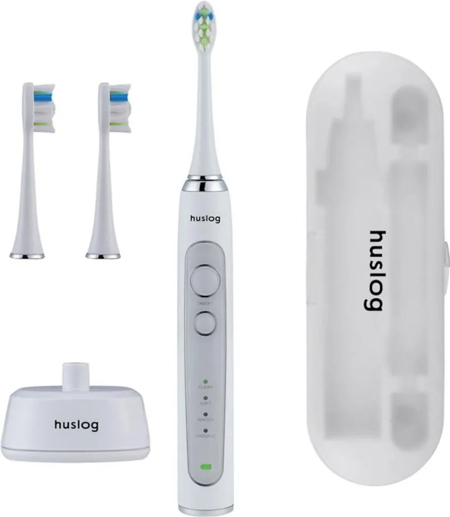 Brosse à dents sonique Huslog blanc - Hygiène bucco-dentaire