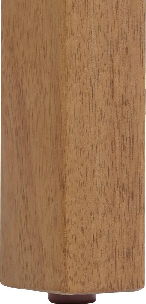 Banc de jardin HWC-N47 en bois massif d'acacia avec coussin gris MVG - 4